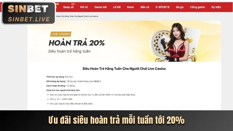 Hoàn trả thể thao và casino ibet68